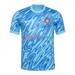 Portugal Ausweichausrüstung Torwart Euro 2024 Herren Trikot Blau S/S