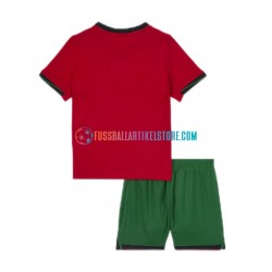 Portugal Heimausrüstung Euro 2024 Kinder Set(Trikot und Hose) Rot S/S