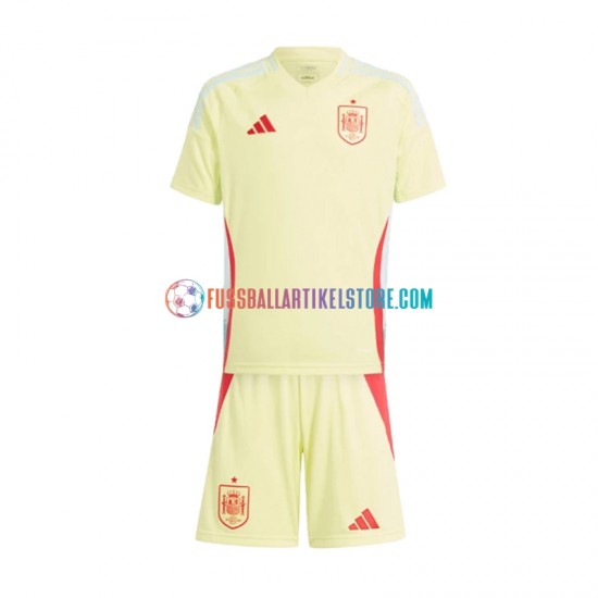 Spanien Auswärtsausrüstung Euro 2024 Kinder Set(Trikot und Hose) S/S