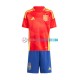 Spanien Heimausrüstung Euro 2024 Kinder Set(Trikot und Hose) Rot S/S