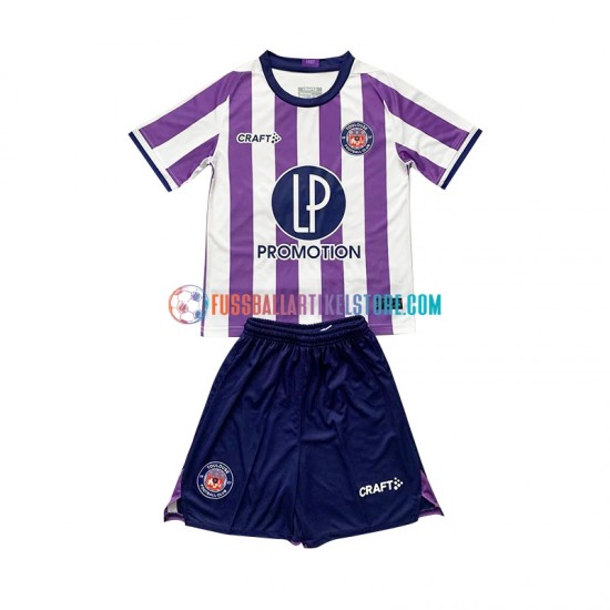Heimausrüstung Toulouse 2023-2024 Kinder Set(Trikot und Hose) S/S