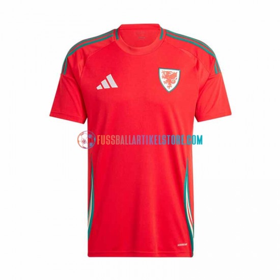 Wales Heimausrüstung 2024 Herren Trikot Rot S/S