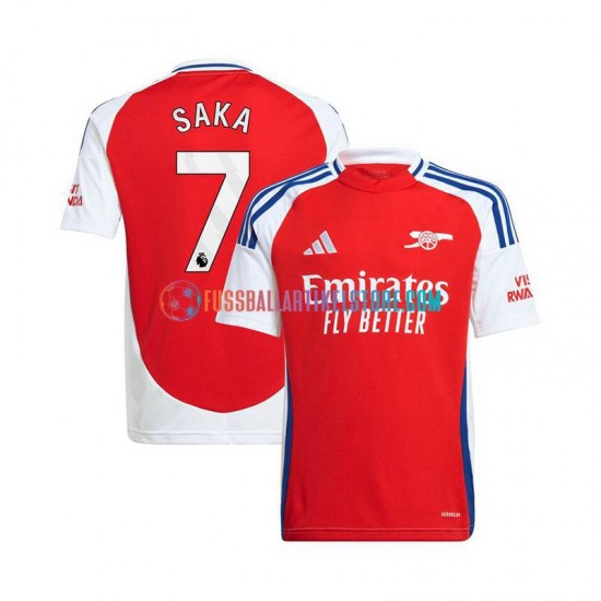 Arsenal Heimausrüstung Bukayo Saka 7 2024-2025 Herren Trikot Rot S/S