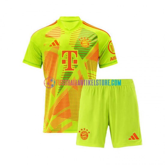 FC Bayern München Heimausrüstung Torwart 2024-2025 Kinder Set(Trikot und Hose) S/S