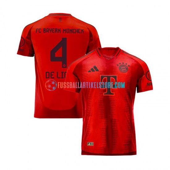 FC Bayern München Heimausrüstung Matthijs de Ligt 4 2024-2025 Herren Trikot Rot S/S