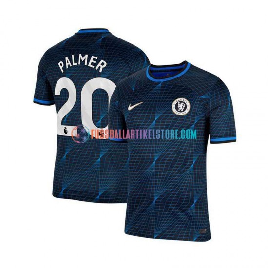 Chelsea Auswärtsausrüstung Cole Palmer 20 2023-2024 Herren Trikot Blau S/S