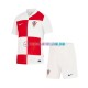 Kroatien Heimausrüstung Euro 2024 Kinder Set(Trikot und Hose) S/S