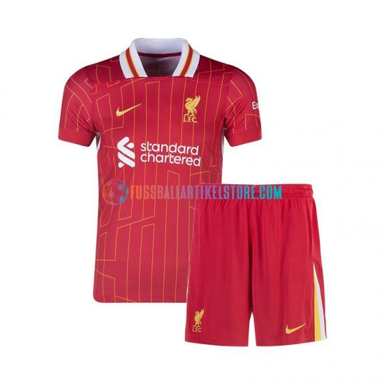 Liverpool Heimausrüstung 2024-2025 Kinder Set(Trikot und Hose) Rot S/S