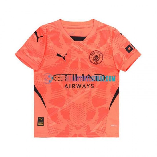 Manchester City Auswärtsausrüstung Torwart 2024-2025 Herren Trikot Orange S/S