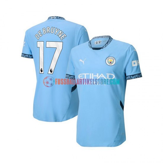 Manchester City Heimausrüstung Kevin De Bruyne 17 2024-2025 Herren Trikot Blau S/S