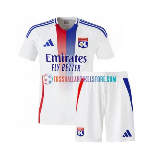 Olympique Lyon Heimausrüstung 2024-2025 Kinder Set(Trikot und Hose) S/S