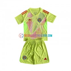 Schottland Heimausrüstung Torwart Euro 2024 Kinder Set(Trikot und Hose) S/S