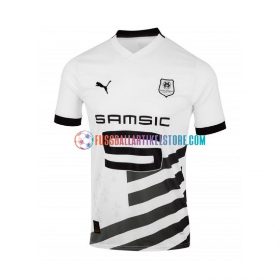 Stade Rennes Auswärtsausrüstung 2023-2024 Herren Trikot Weiß S/S