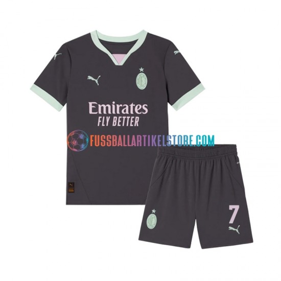 AC Mailand Ausweichausrüstung Morata 7 2024-2025 Kinder Set(Trikot und Hose) S/S