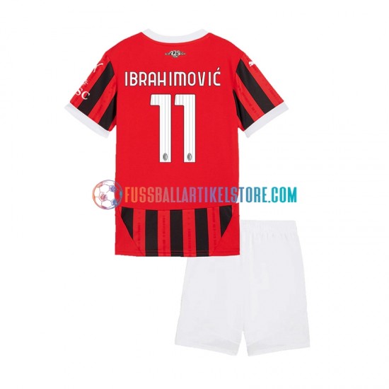 AC Mailand Heimausrüstung ibrahimovic 11 2024-2025 Kinder Set(Trikot und Hose) S/S