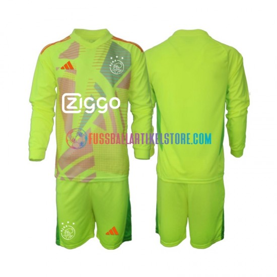 Ajax Amsterdam Ausweichausrüstung Torwart 2024-2025 Kinder Set(Trikot und Hose) L/S