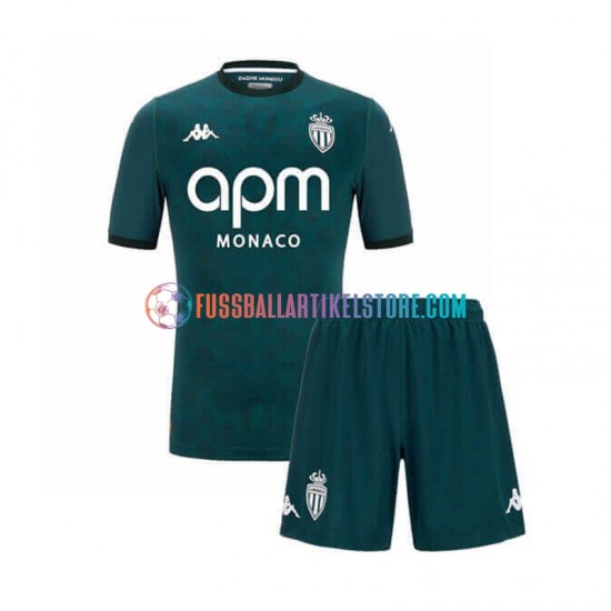 AS Monaco Auswärtsausrüstung 2024-2025 Kinder Set(Trikot und Hose) S/S