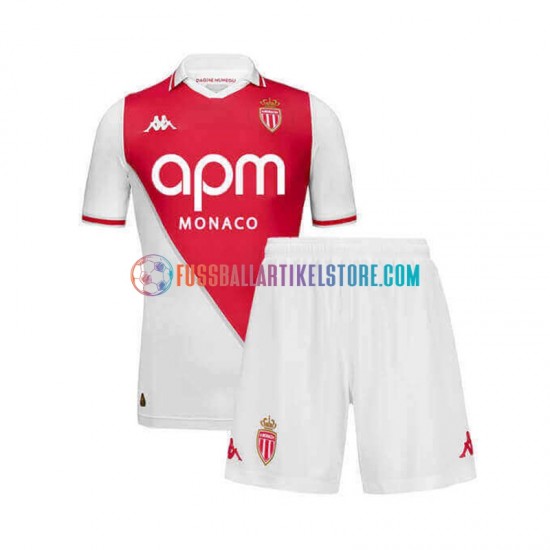 AS Monaco Heimausrüstung 2024-2025 Kinder Set(Trikot und Hose) S/S