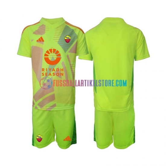 AS Rom Auswärtsausrüstung Torwart 2024-2025 Kinder Set(Trikot und Hose) S/S