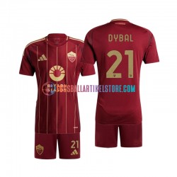 AS Rom Heimausrüstung Paulo Dybala 21 2024-2025 Kinder Set(Trikot und Hose) S/S