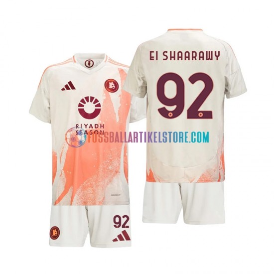 AS Rom Auswärtsausrüstung Stephan El Shaarawy 92 2024-2025 Kinder Set(Trikot und Hose) S/S