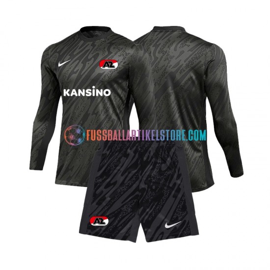 AZ Alkmaar Auswärtsausrüstung Torwart 2024-2025 Kinder Set(Trikot und Hose) L/S