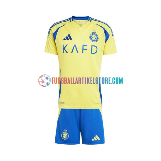 Heimausrüstung Al Nassr 2024-2025 Kinder Set(Trikot und Hose) S/S