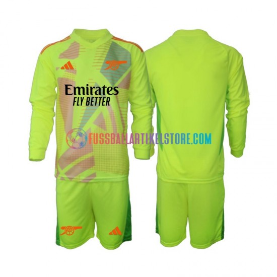 Arsenal Heimausrüstung Torwart 2024-2025 Kinder Set(Trikot und Hose) L/S