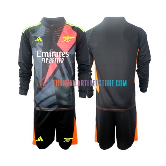 Arsenal Ausweichausrüstung Torwart 2024-2025 Kinder Set(Trikot und Hose) L/S