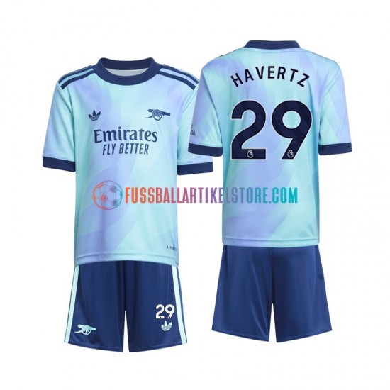 Arsenal Ausweichausrüstung Havertz 29 2024-2025 Kinder Set(Trikot und Hose) S/S