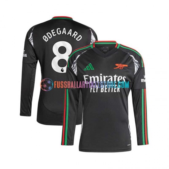 Arsenal Auswärtsausrüstung Martin Odegaard 8 2024-2025 Herren Trikot L/S