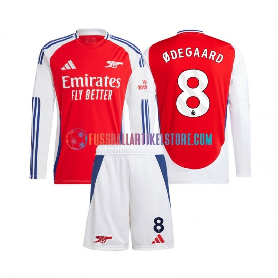 Arsenal Heimausrüstung Martin Odegaard 8 2024-2025 Kinder Set(Trikot und Hose) L/S