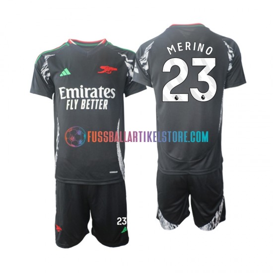 Arsenal Auswärtsausrüstung Merino 23 2024-2025 Kinder Set(Trikot und Hose) S/S