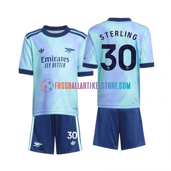 Arsenal Ausweichausrüstung Sterling 30 2024-2025 Kinder Set(Trikot und Hose) S/S