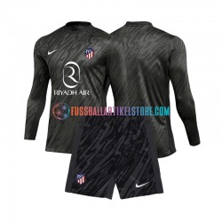 Atlético Madrid Heimausrüstung Torwart 2024-2025 Kinder Set(Trikot und Hose) L/S