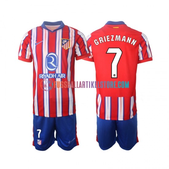 Atlético Madrid Heimausrüstung Griezmann 7 2024-2025 Kinder Set(Trikot und Hose) S/S