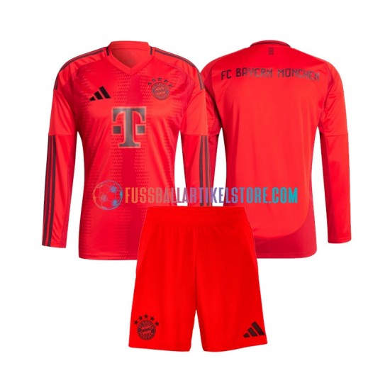 FC Bayern München Heimausrüstung 2024-2025 Kinder Set(Trikot und Hose) L/S