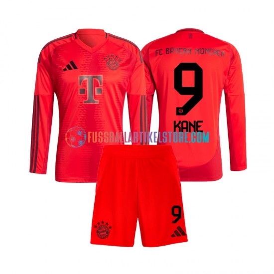 FC Bayern München Heimausrüstung Harry Kane 9 2024-2025 Kinder Set(Trikot und Hose) L/S