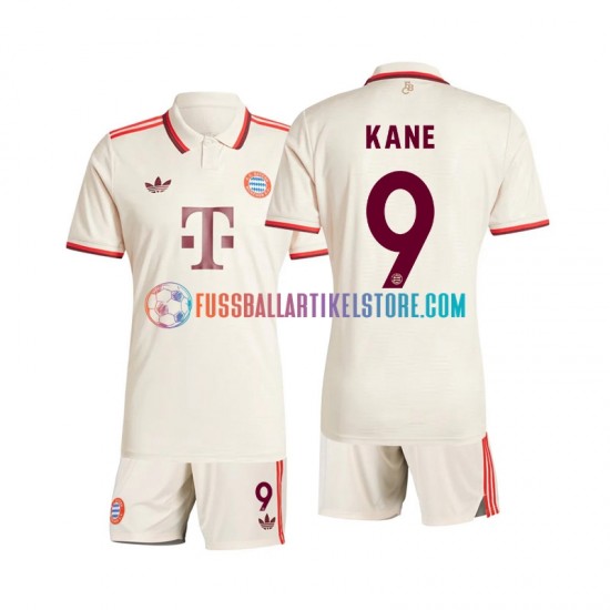 FC Bayern München Ausweichausrüstung Kane 9 2024-2025 Kinder Set(Trikot und Hose) S/S