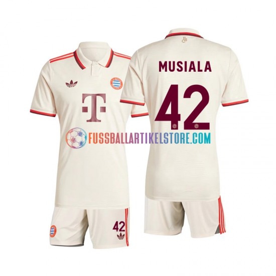 FC Bayern München Ausweichausrüstung Musiala 42 2024-2025 Kinder Set(Trikot und Hose) S/S