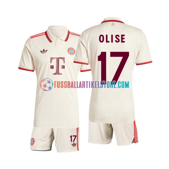 FC Bayern München Ausweichausrüstung Olise 17 2024-2025 Kinder Set(Trikot und Hose) S/S