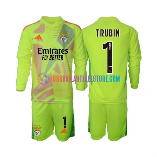 Benfica Heimausrüstung Torwart Anatolij Trubin 1 2024-2025 Kinder Set(Trikot und Hose) L/S