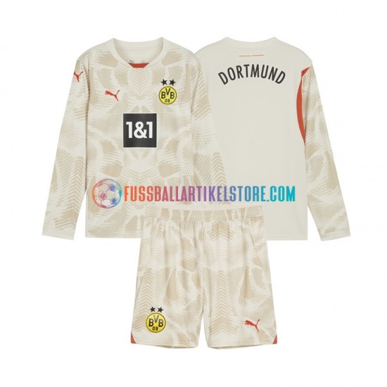 Borussia Dortmund Heimausrüstung Torwart 2024-2025 Kinder Set(Trikot und Hose) L/S