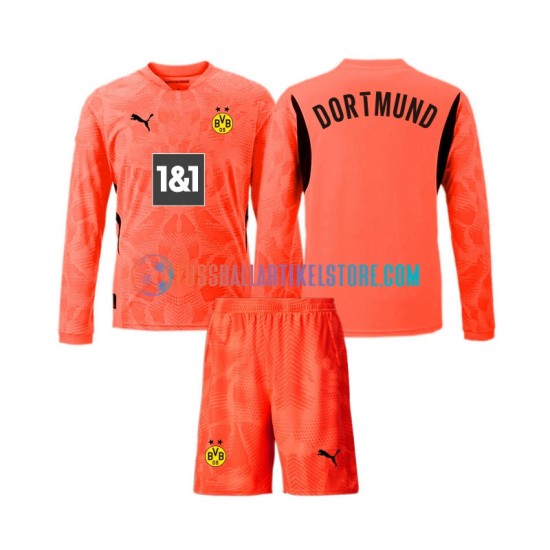 Borussia Dortmund Ausweichausrüstung Torwart 2024-2025 Kinder Set(Trikot und Hose) L/S