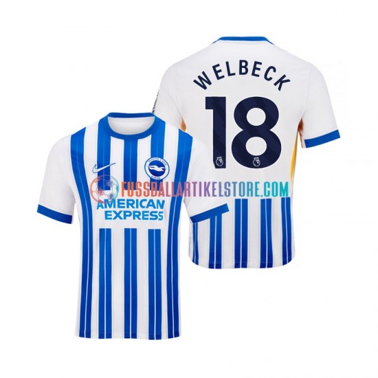 Brighton Hove Albion Heimausrüstung WELBECK 18 2024-2025 Herren Trikot S/S