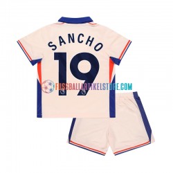 Chelsea Auswärtsausrüstung Jadon Sancho 19 2024-2025 Kinder Set(Trikot und Hose) S/S