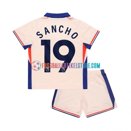 Chelsea Auswärtsausrüstung Jadon Sancho 19 2024-2025 Kinder Set(Trikot und Hose) S/S