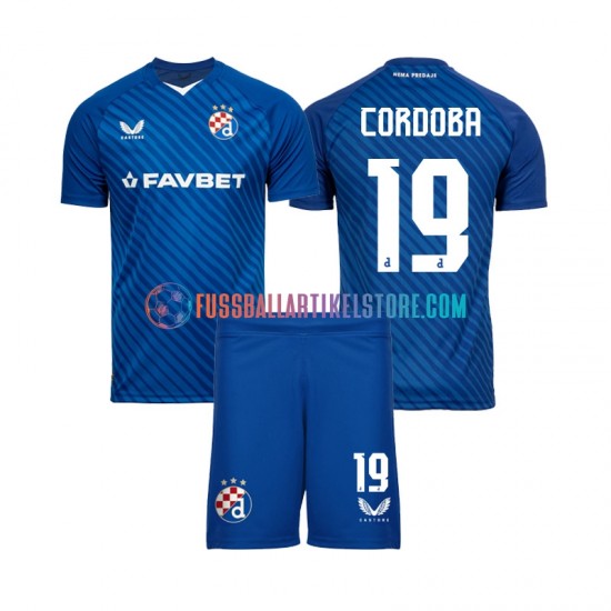 Dinamo Zagreb Heimausrüstung Juan Cordoba 19 2024-2025 Kinder Set(Trikot und Hose) S/S