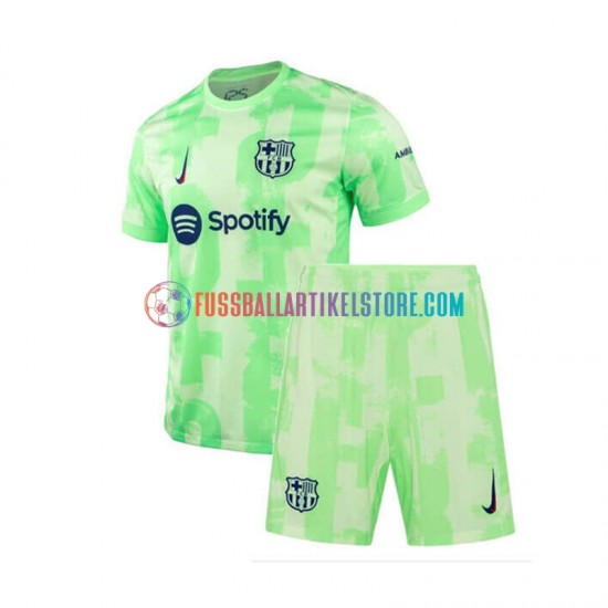 FC Barcelona Ausweichausrüstung 2024-2025 Kinder Set(Trikot und Hose) S/S