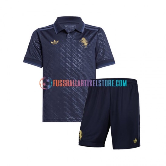 Juventus Turin Ausweichausrüstung 2024-2025 Kinder Set(Trikot und Hose) S/S